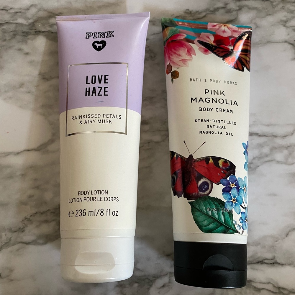 Pink & Bath & Body Works Duo